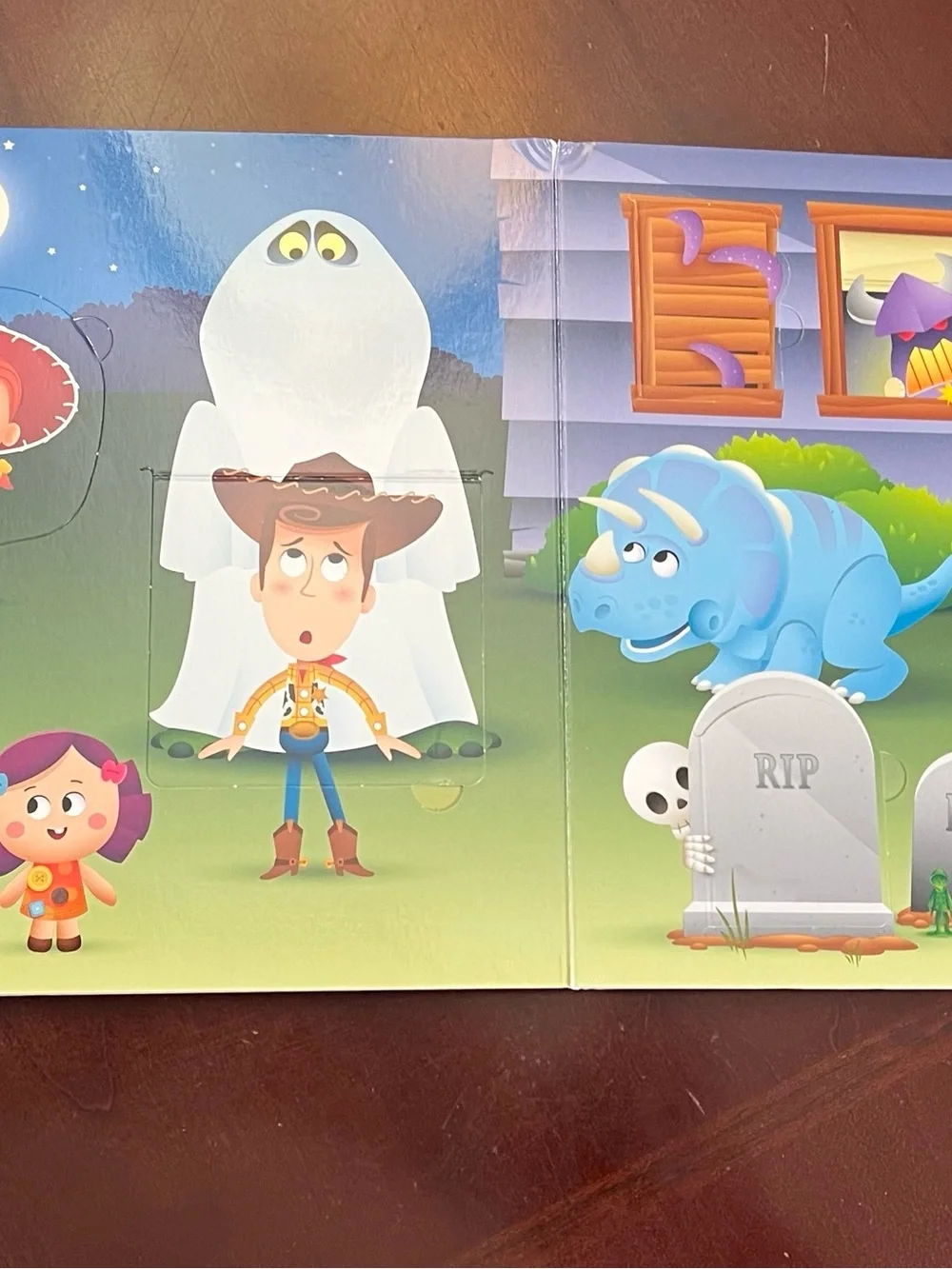 Disney Baby Here Comes Halloween Lift-the-Flap Book - Orange & Purple